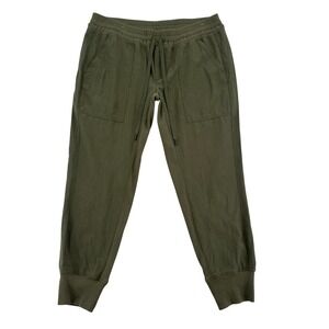 Cabi Olive Green Utility Jogger Pants Women's  M Lightweight Drawstring Pockets